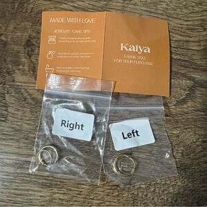 New Kaiya gold hoop earrings